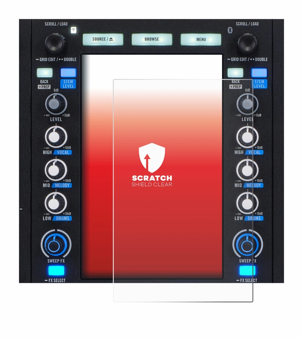 Image of the device Rane System One with a wide variety of screen protectors.