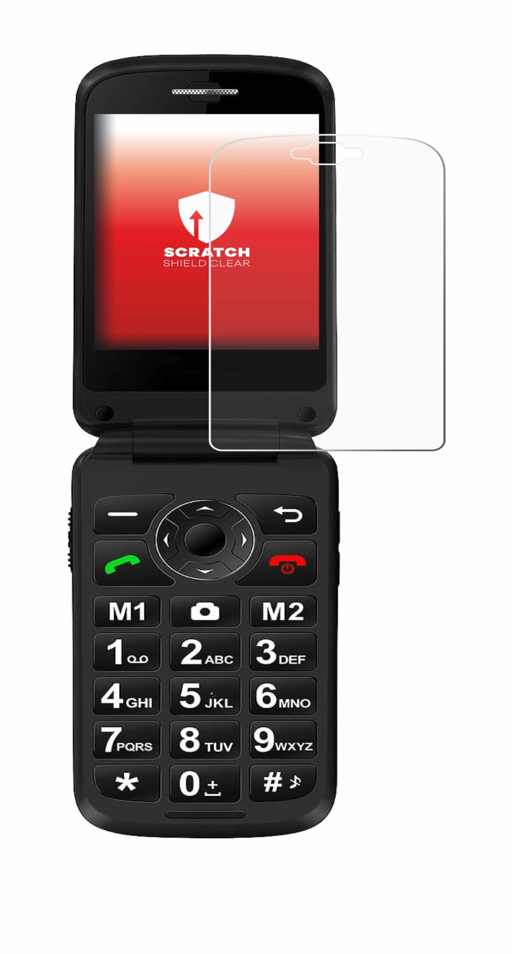 Image of the device Simvalley Mobile XL-970 with a wide variety of screen protectors.