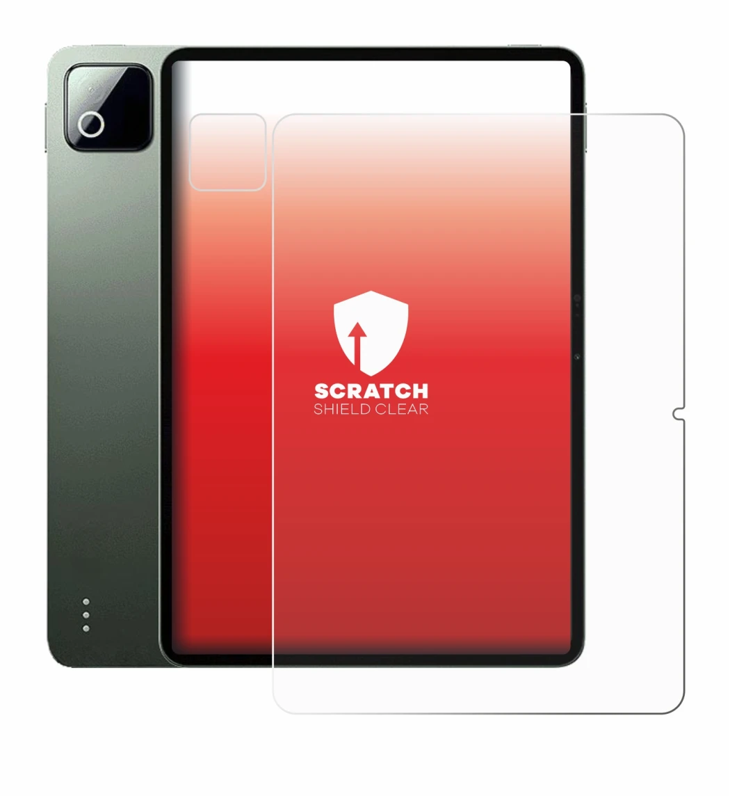 Image of the device Xiaomi Pad 8 Pro (Front+Camera) with a wide variety of screen protectors.
