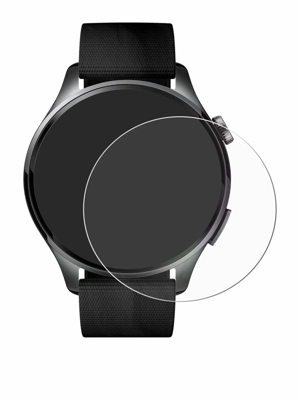 Image of the device Xiaomi Watch 5 (47 mm) with a wide variety of screen protectors.