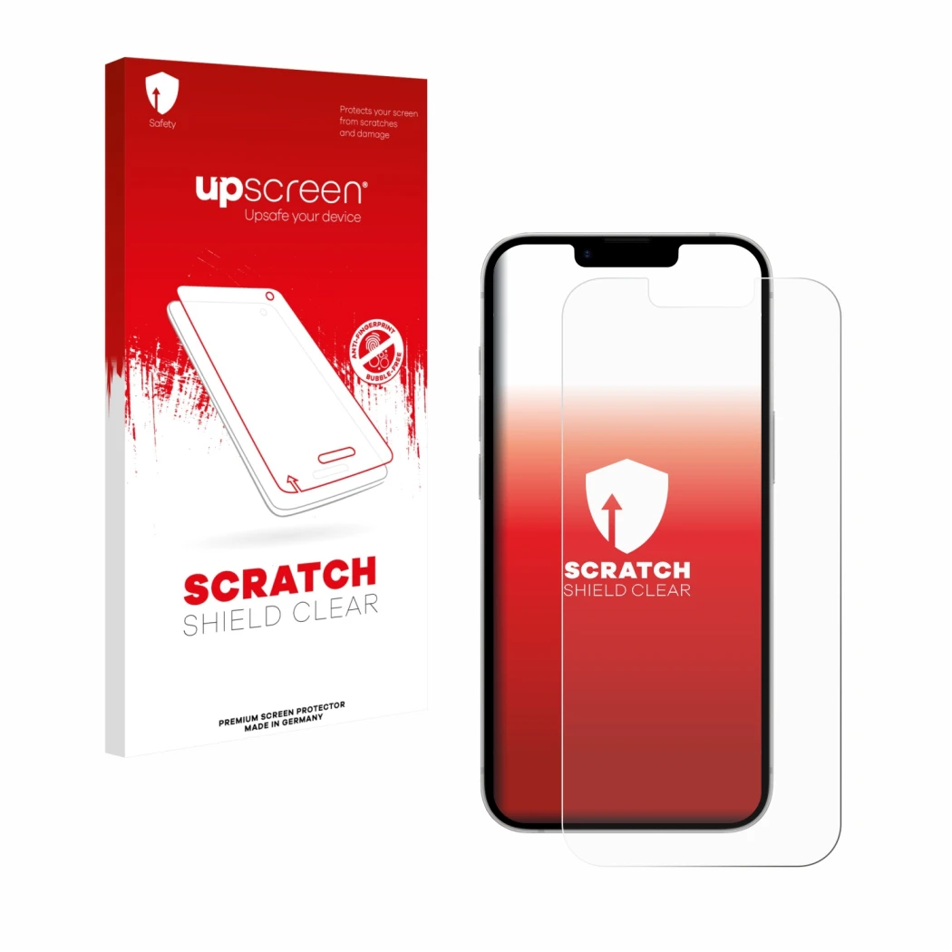 Front side of a product packaging with the brand logo upscreen. Next to it is the device Apple iPhone 17e shown with the corre
