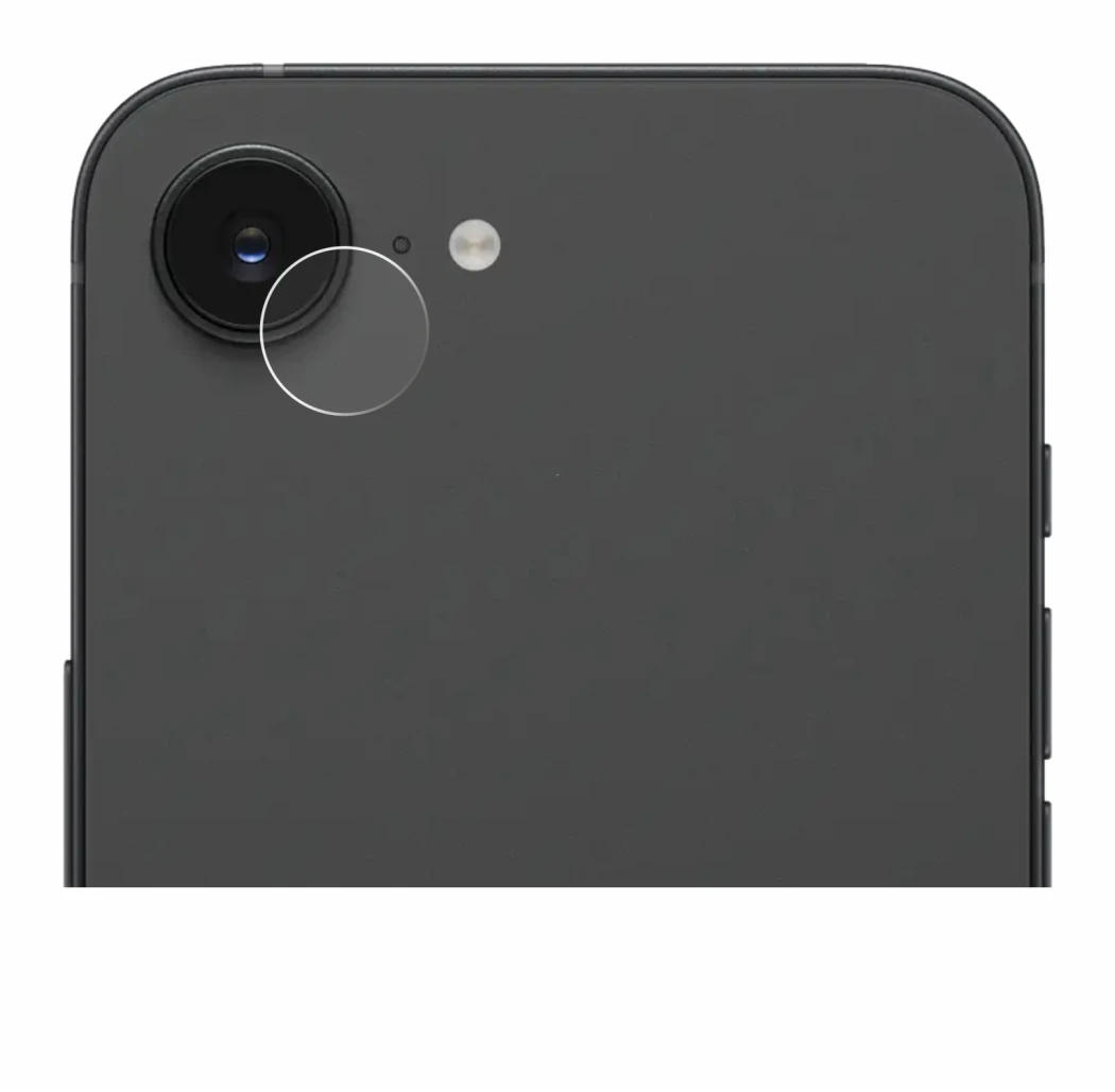 Image of the device Apple iPhone 17e (ONLY Camera Lens) with a wide variety of screen protectors.