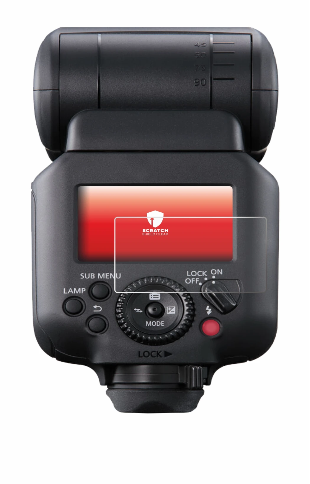 Image of the device Canon Speedlite EL-5 with a wide variety of screen protectors.