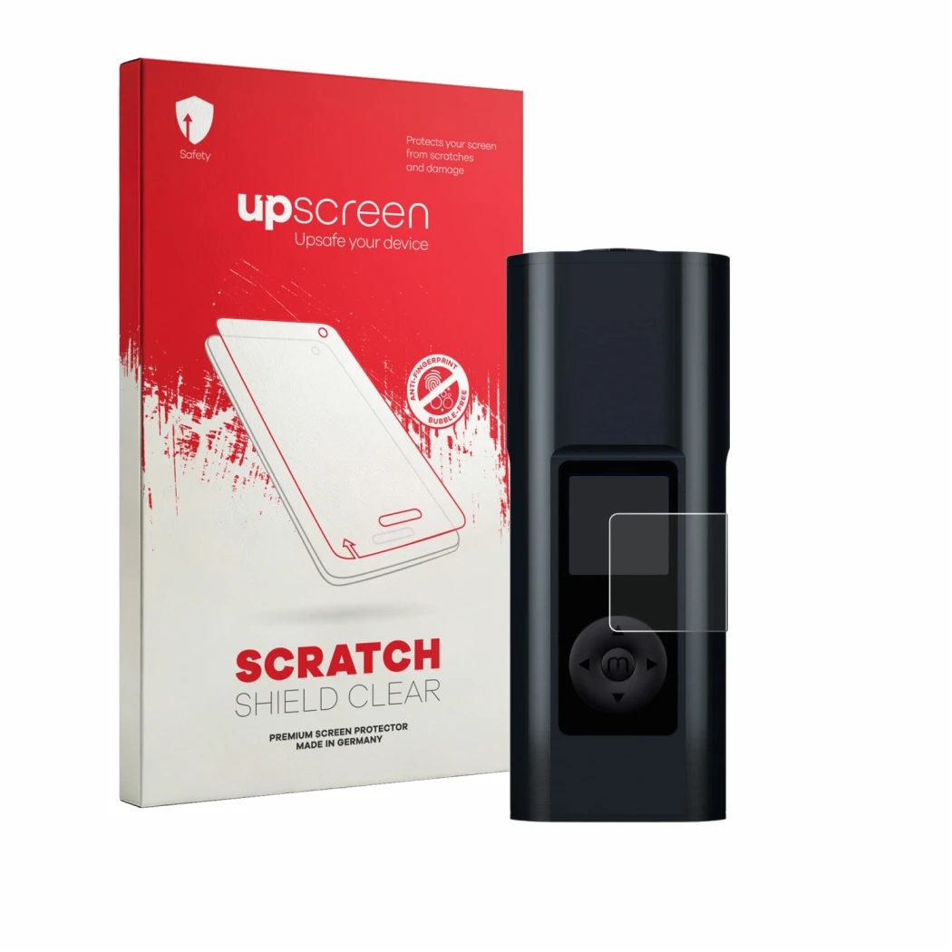 Front side of a product packaging with the brand logo upscreen. Next to it is the device Arizer Solo 3 V2 shown with the corre