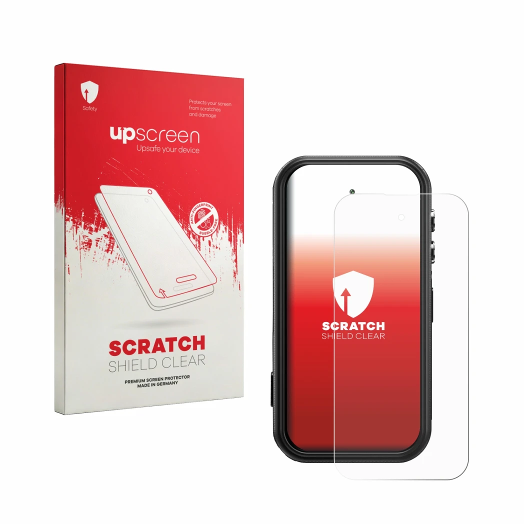 Front side of a product packaging with the brand logo upscreen. Next to it is the device Fossibot F116 Pro 5G shown with the c