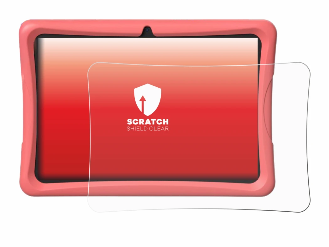 Image of the device Tabwee K10 with a wide variety of screen protectors.