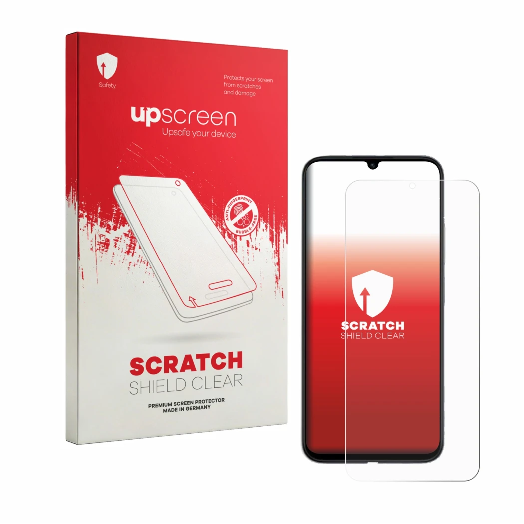 Front side of a product packaging with the brand logo upscreen. Next to it is the device Redmi R70m 5G shown with the correspo