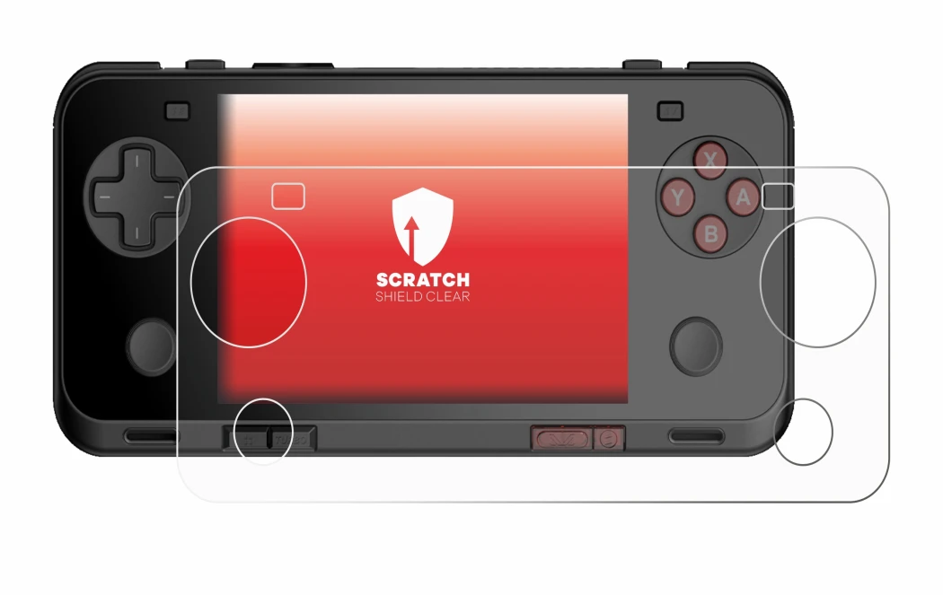 Image of the device Ayaneo Pocket ACE with a wide variety of screen protectors.