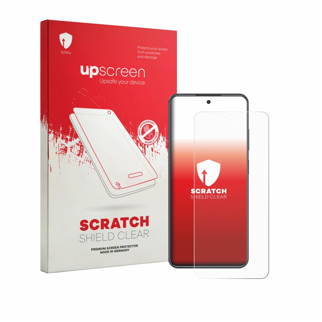 Front side of a product packaging with the brand logo upscreen. Next to it is the device Realme C73 shown with the correspondi