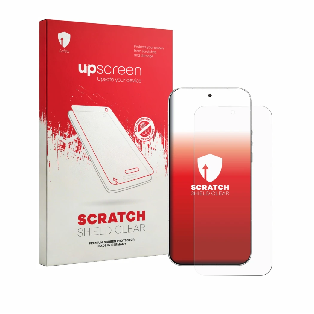 Front side of a product packaging with the brand logo upscreen. Next to it is the device Xiaomi Leica Leitzphone shown with th