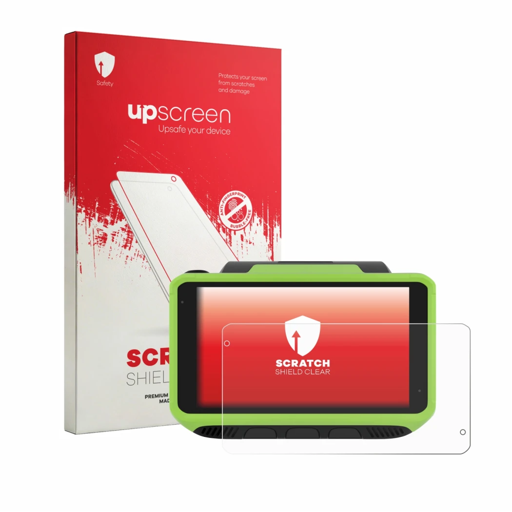 Front side of a product packaging with the brand logo upscreen. Next to it is the device Zebra WT6400 shown with the correspon