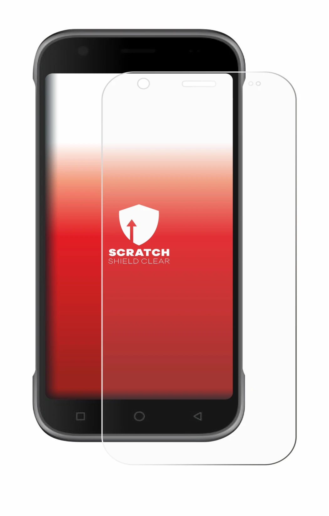 Image of the device Bluebird S10 with a wide variety of screen protectors.