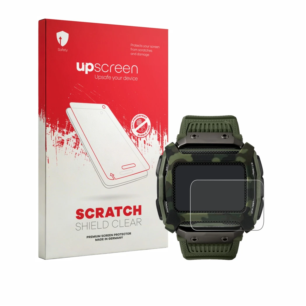Front side of a product packaging with the brand logo upscreen. Next to it is the device Timex Command Shock shown with the co