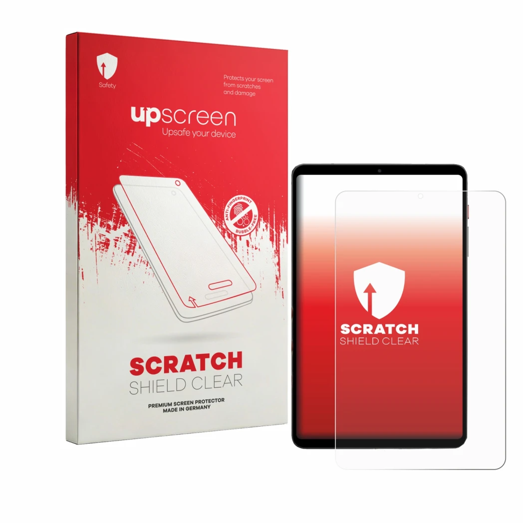 Front side of a product packaging with the brand logo upscreen. Next to it is the device BNCF BPad T1 shown with the correspon