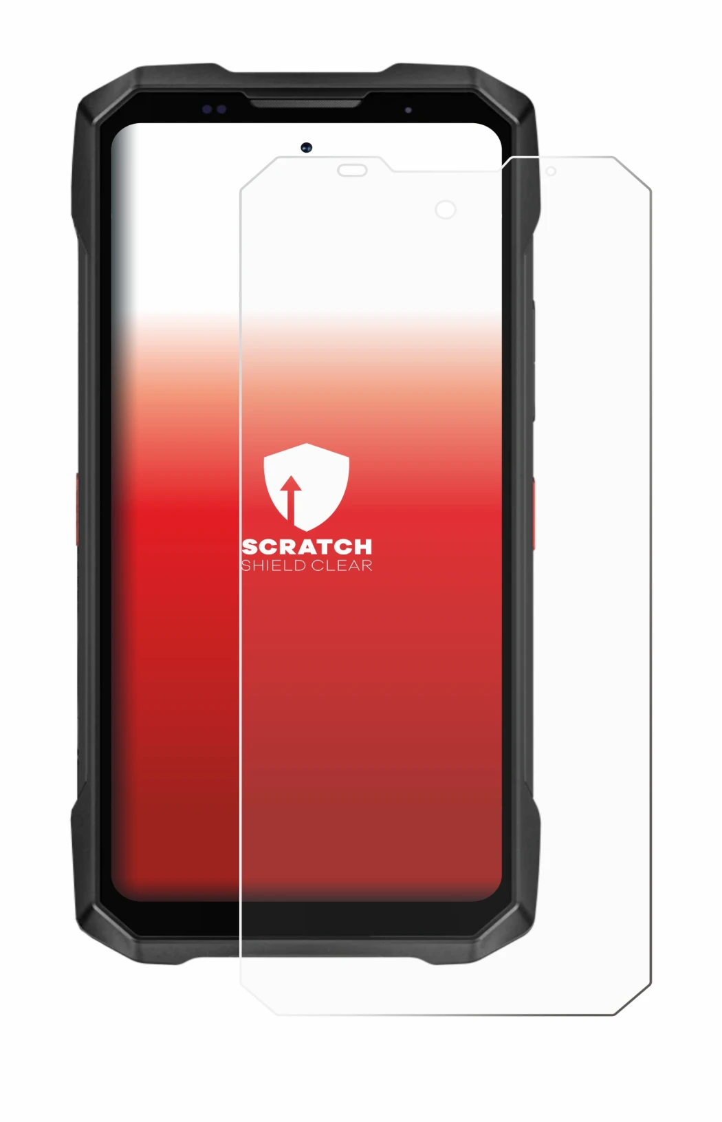 Image of the device Doogee V Max 2 with a wide variety of screen protectors.