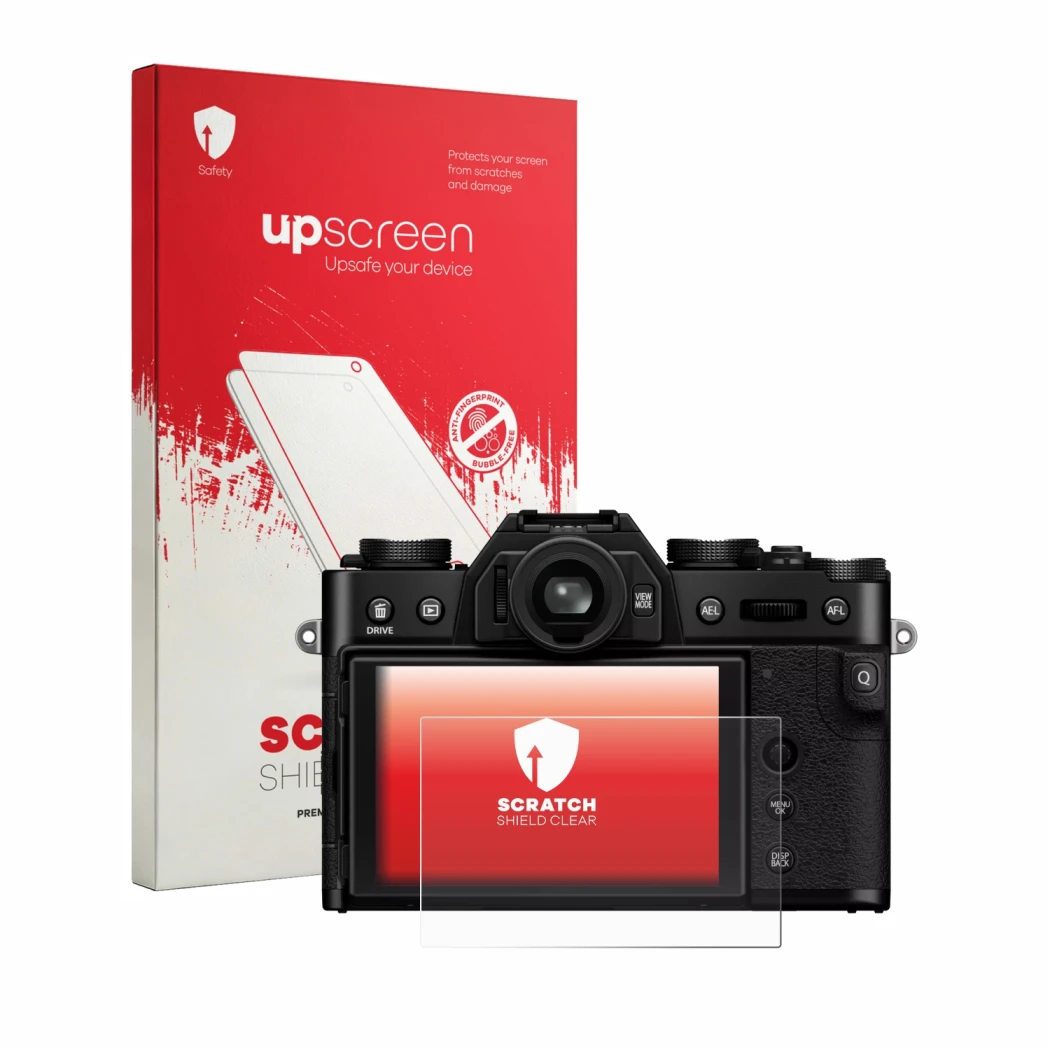 Front side of a product packaging with the brand logo upscreen. Next to it is the device Fujifilm X-T30 III shown with the cor