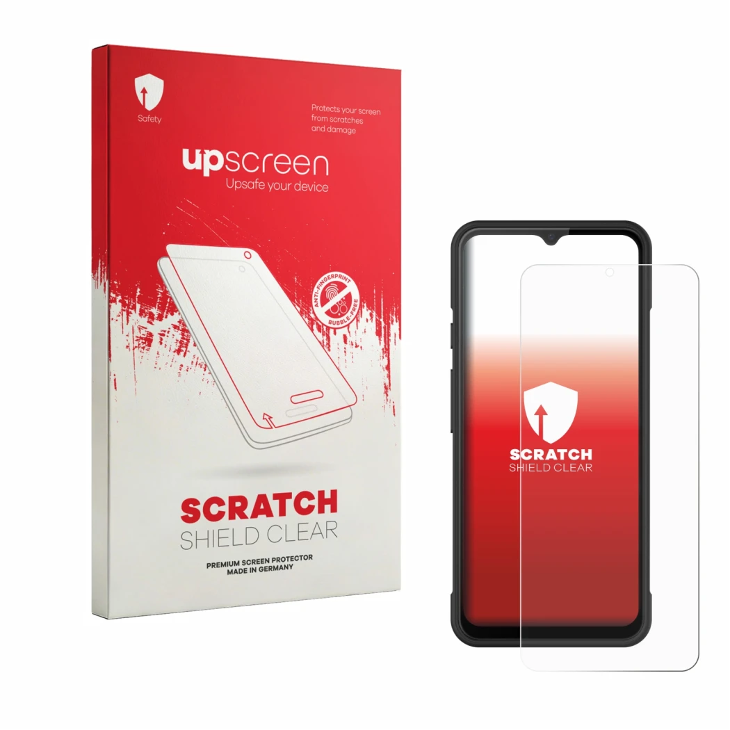 Front side of a product packaging with the brand logo upscreen. Next to it is the device iMin Swift 1 Pro shown with the corre