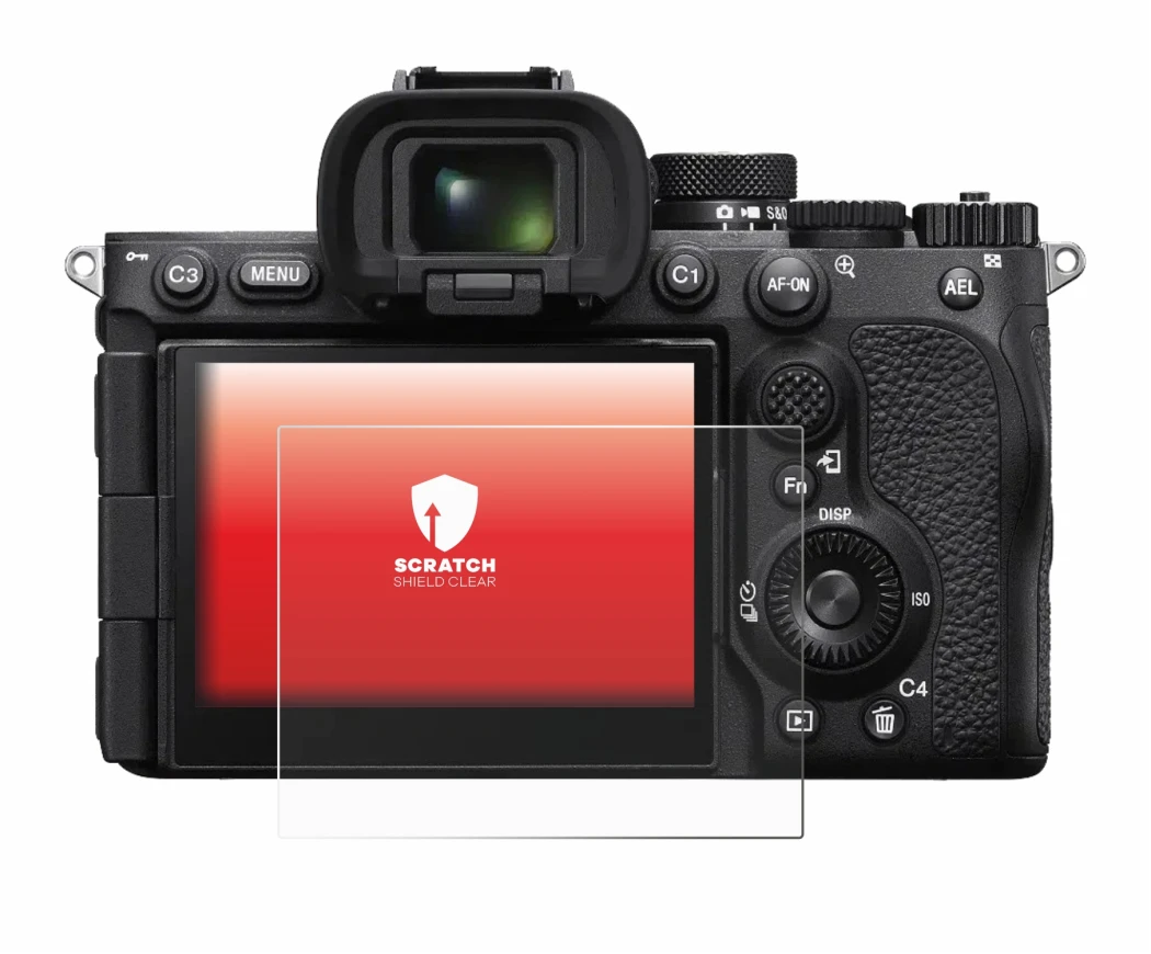 Image of the device Sony Alpha 7R VI with a wide variety of screen protectors.