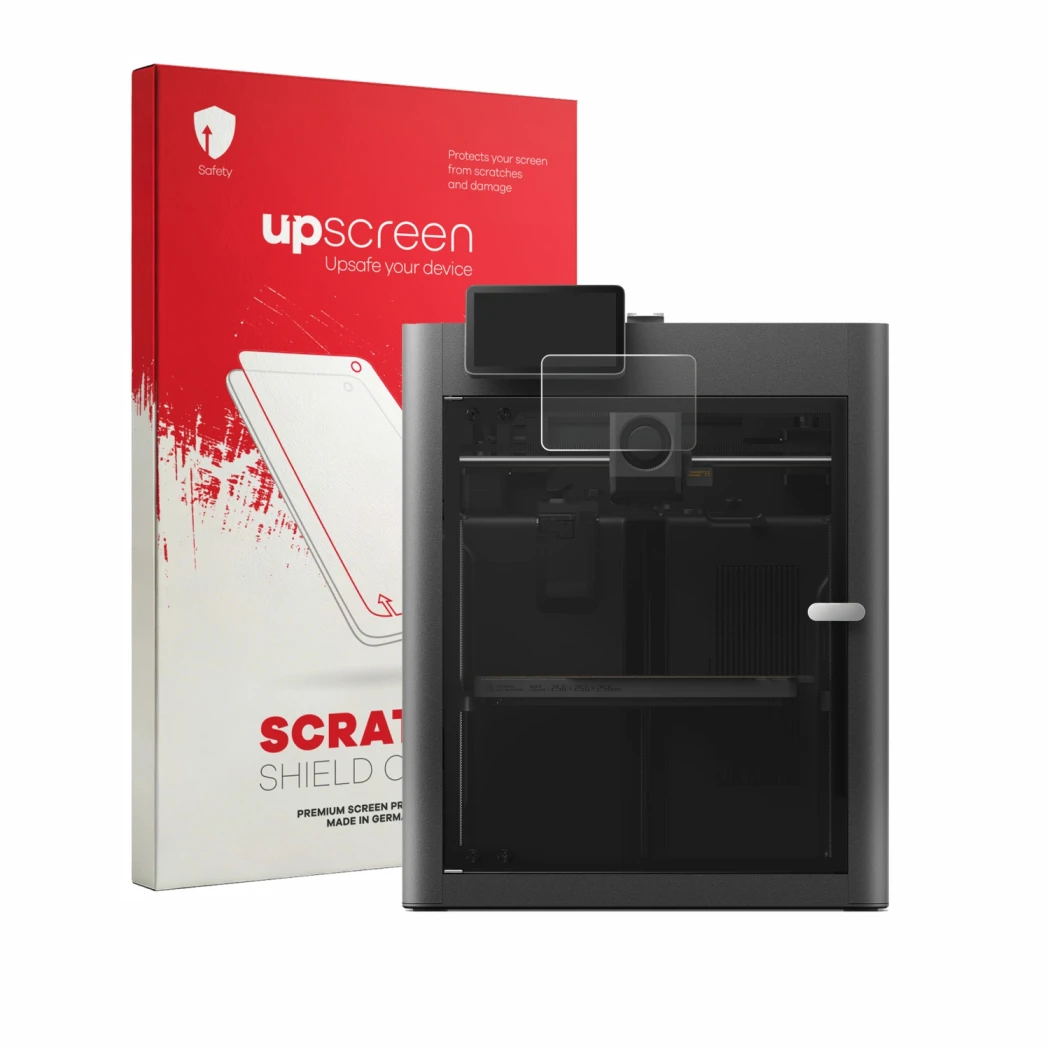 Front side of a product packaging with the brand logo upscreen. Next to it is the device Bambu Lab X2D shown with the correspo