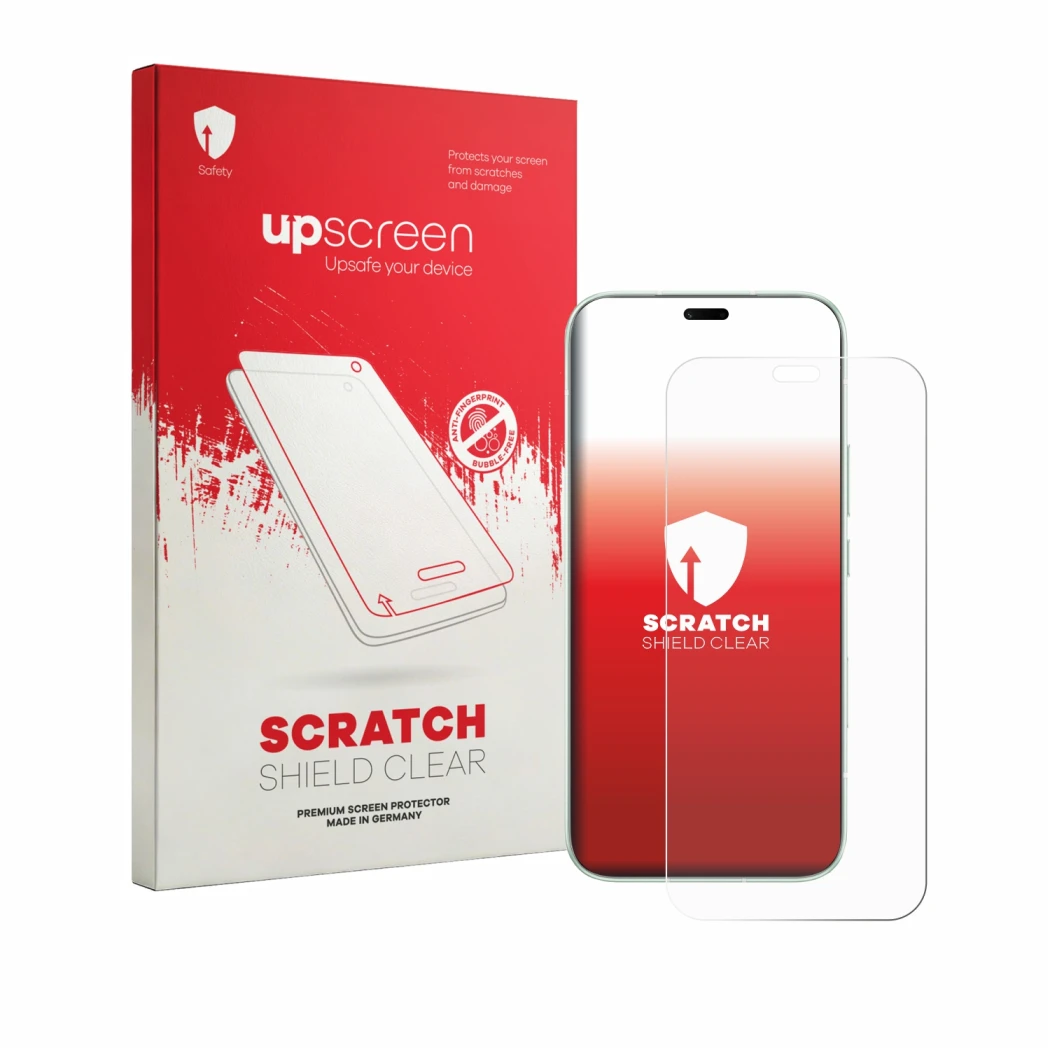 Front side of a product packaging with the brand logo upscreen. Next to it is the device Honor 600e shown with the correspondi