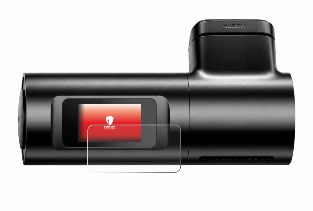 Image of the device Azdome M330 Max with a wide variety of screen protectors.