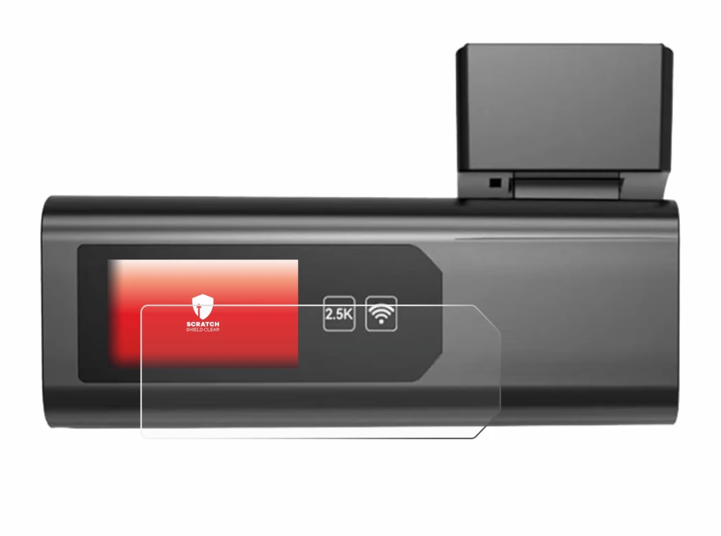 Image of the device Wolfbox i03 with a wide variety of screen protectors.