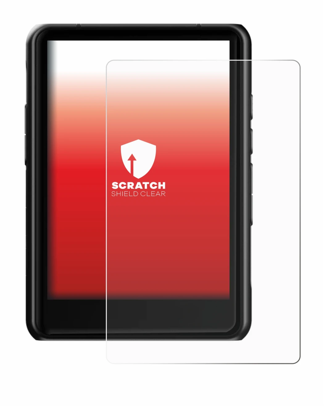 Image of the device Hiby R3 Pro II with a wide variety of screen protectors.