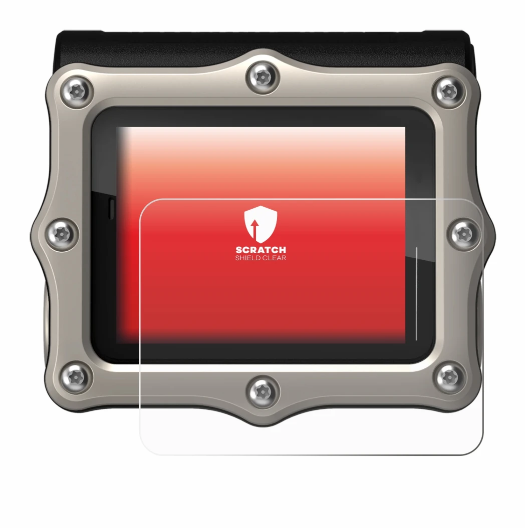 Image of the device Shearwater Perdix 3 with a wide variety of screen protectors.