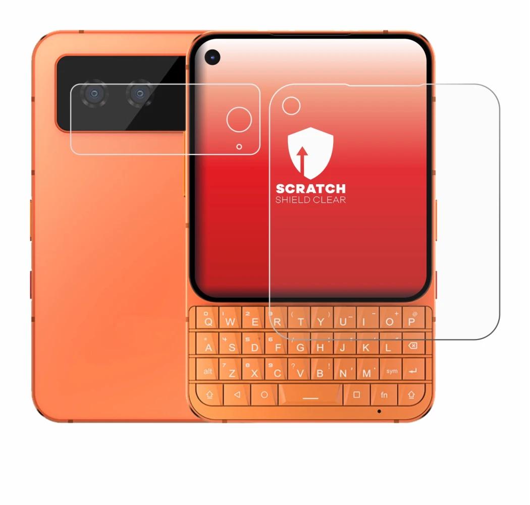 Image of the device Unihertz Titan 2 Elite (Front+Camera) with a wide variety of screen protectors.