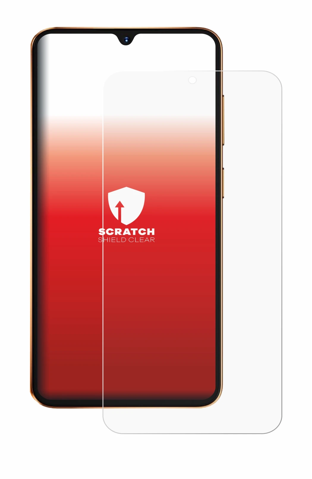 Image of the device Hotwav A17 Pro Max with a wide variety of screen protectors.