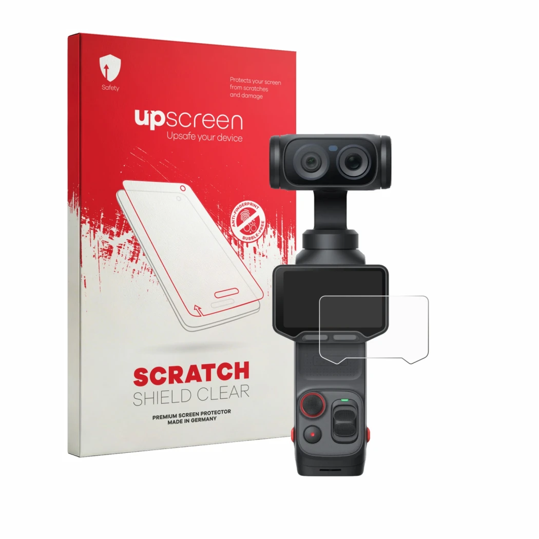 Front side of a product packaging with the brand logo upscreen. Next to it is the device Insta360 Luna Ultra shown with the co