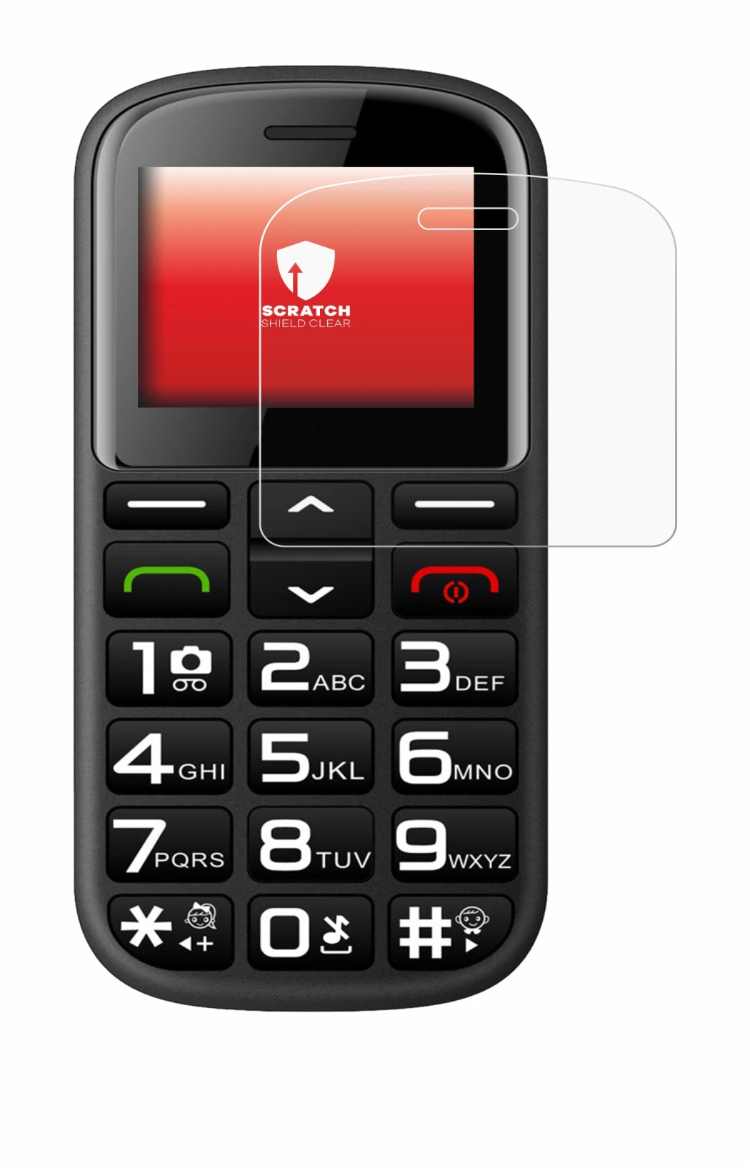 Image of the device artfone CS182 with a wide variety of screen protectors.