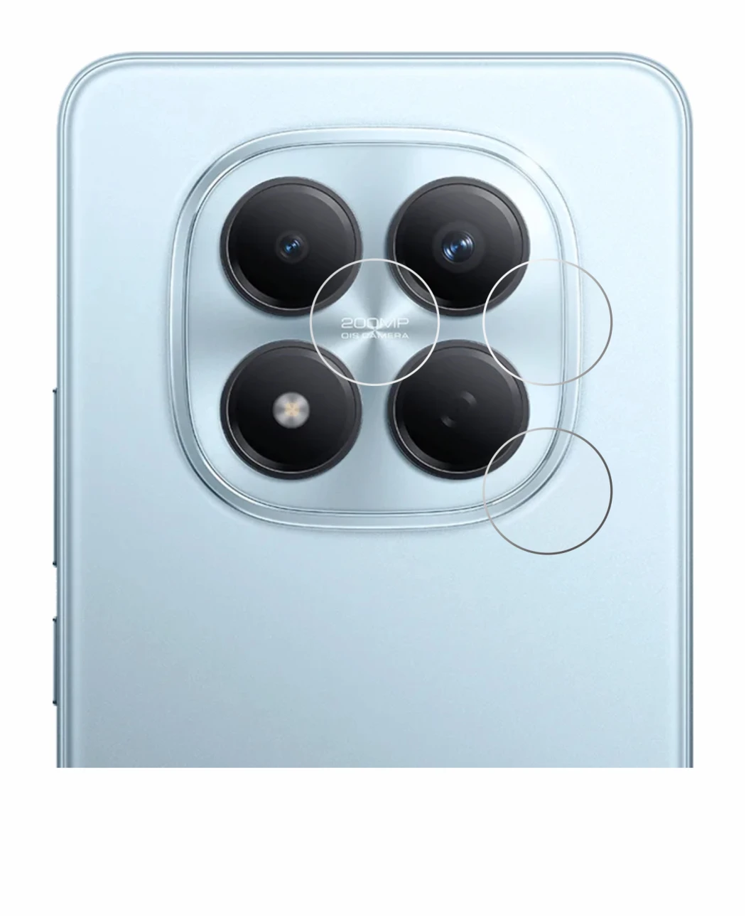 Image of the device Xiaomi Redmi Note 15 Pro 4G (ONLY Camera) with a wide variety of screen protectors.