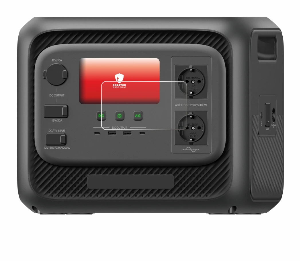 Image of the device Bluetti Elite 300 with a wide variety of screen protectors.