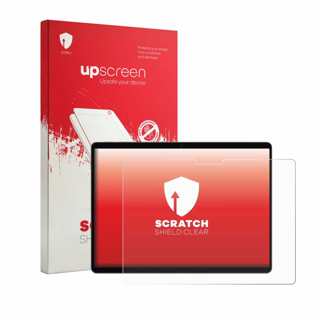 Front side of a product packaging with the brand logo upscreen. Next to it is the device Microsoft Surface Pro 13 2026 shown w