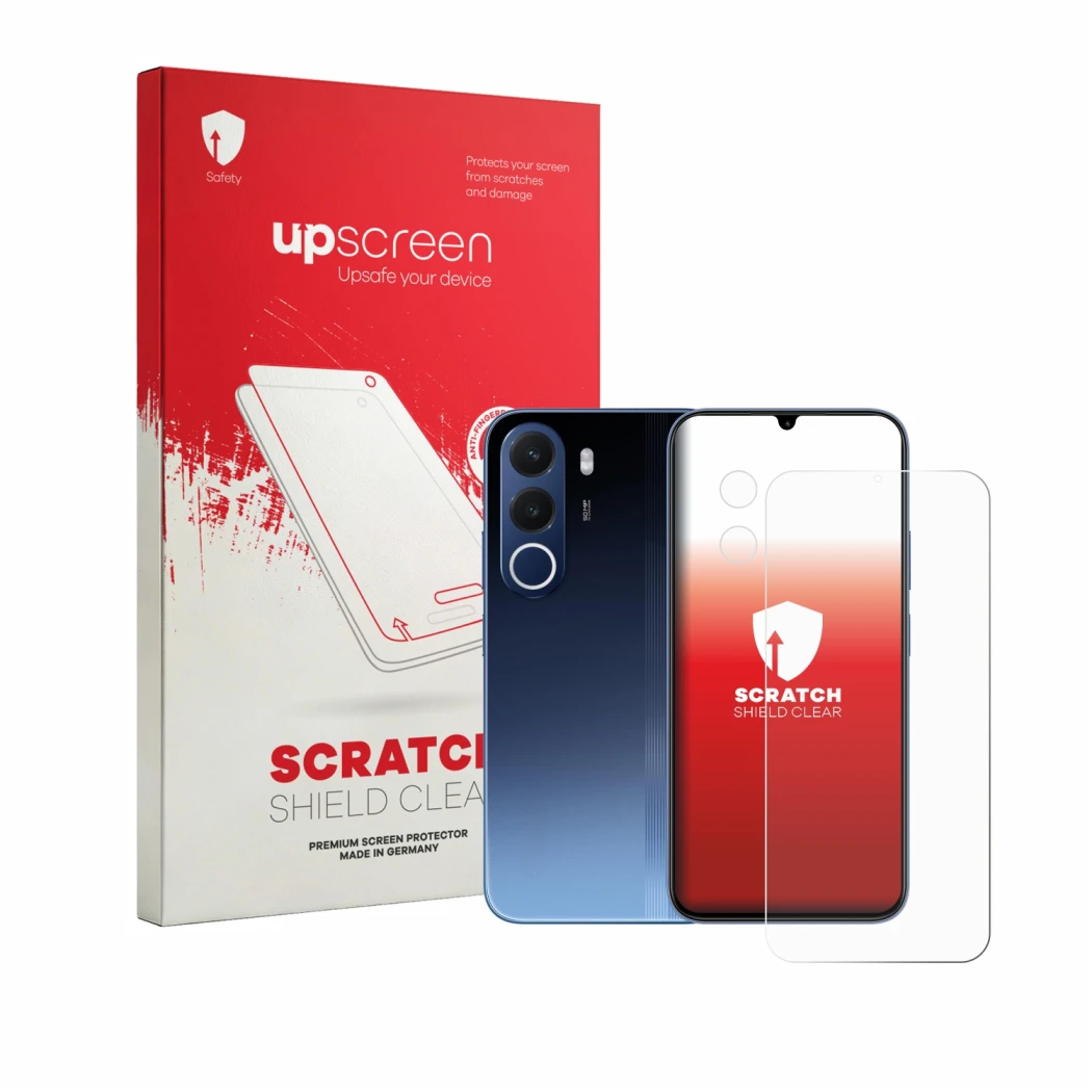 Front side of a product packaging with the brand logo upscreen. Next to it is the device realme C100x (Front+Camera) shown wit
