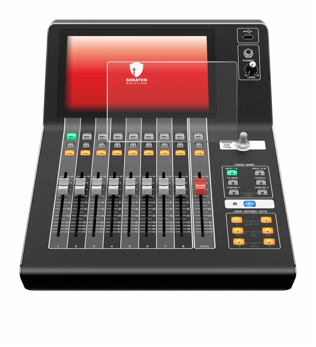 Image of the device Yamaha DM3 with a wide variety of screen protectors.