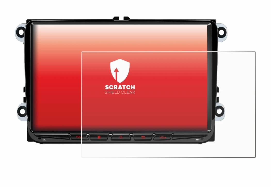 Image of the device Xtrons ID90MTVL with a wide variety of screen protectors.