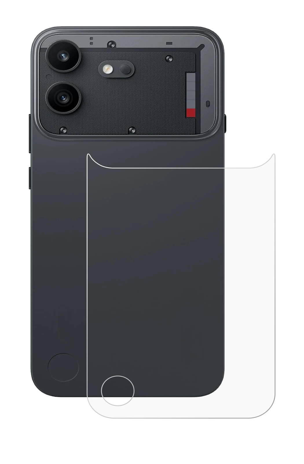 Image of the device Nothing Phone (4b) (Back) with a wide variety of screen protectors.