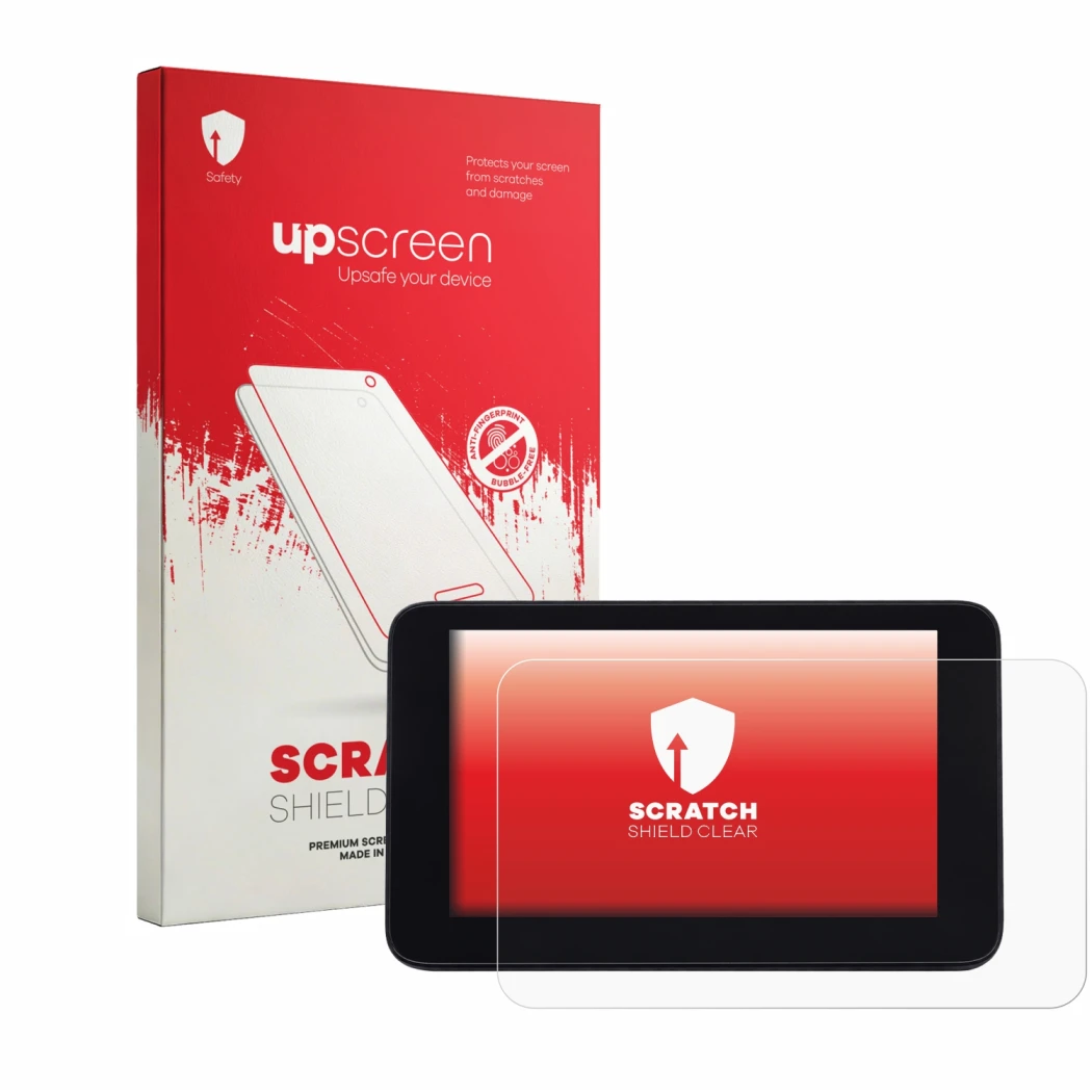 Front side of a product packaging with the brand logo upscreen. Next to it is the device QJ Motor SRT 900 SX shown with the co