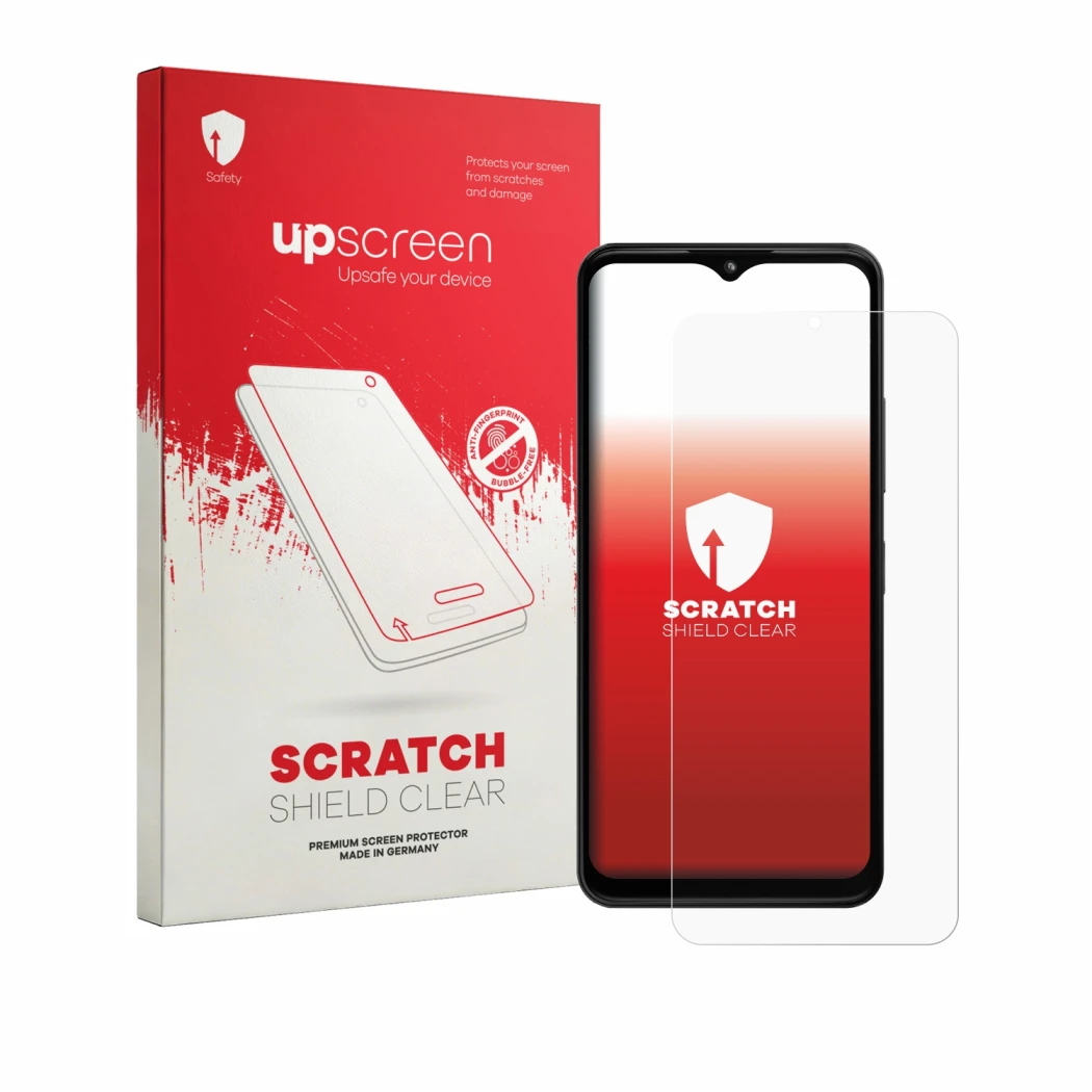 Front side of a product packaging with the brand logo upscreen. Next to it is the device HMD Arc shown with the corresponding