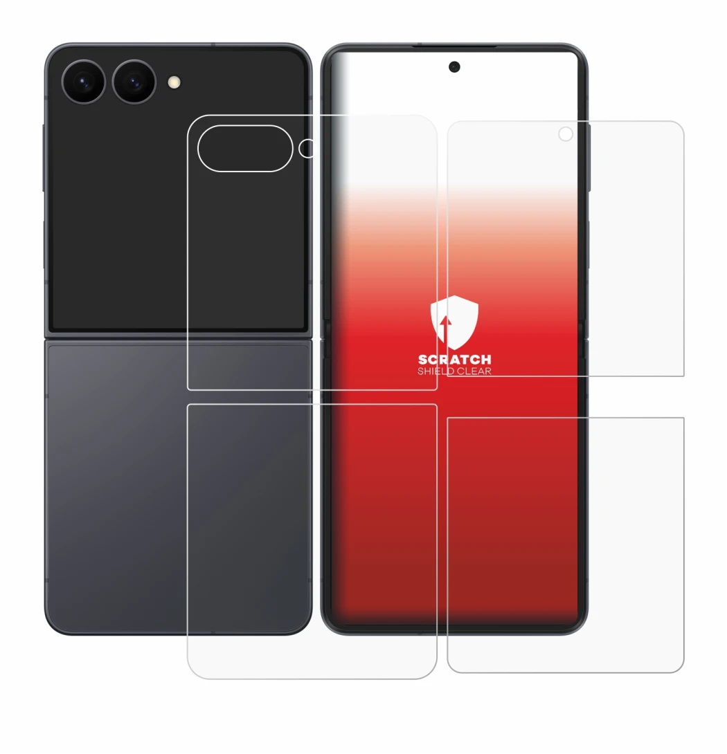 Image of the device Samsung Galaxy Z Flip 8 (Front+Back) with a wide variety of screen protectors.