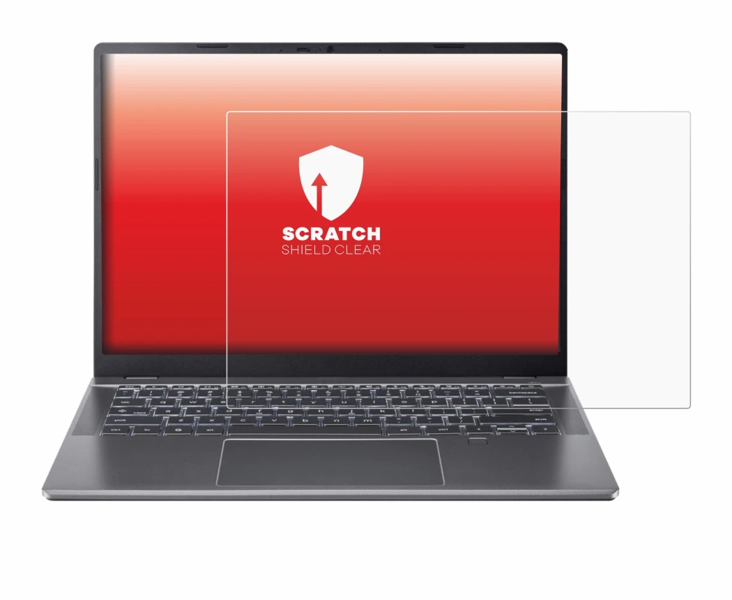 Image of the device Acer Chromebook Plus 514 with a wide variety of screen protectors.