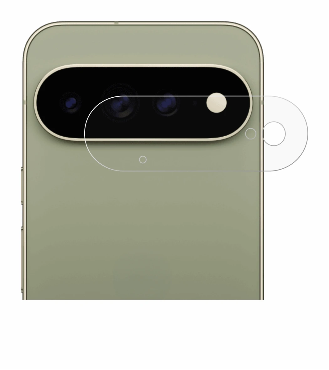 Image of the device Google Pixel 11 Pro XL (ONLY Camera Lens) with a wide variety of screen protectors.