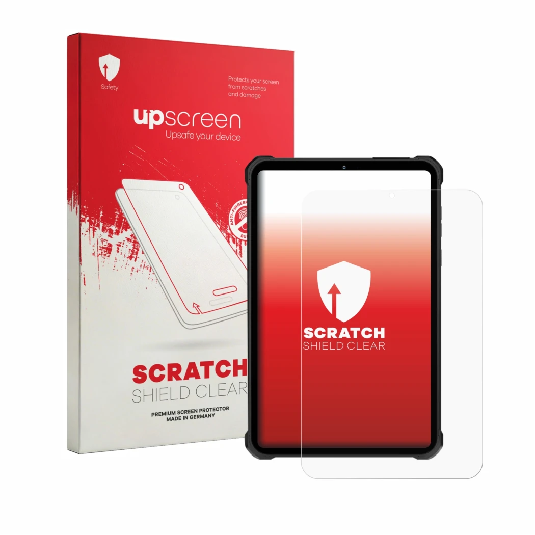 Front side of a product packaging with the brand logo upscreen. Next to it is the device Oukitel RT11 shown with the correspon