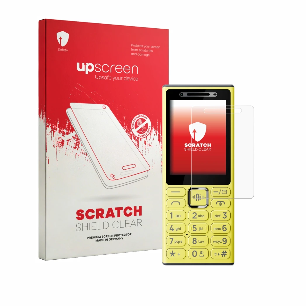 Front side of a product packaging with the brand logo upscreen. Next to it is the device Nokia 200 4G shown with the correspon