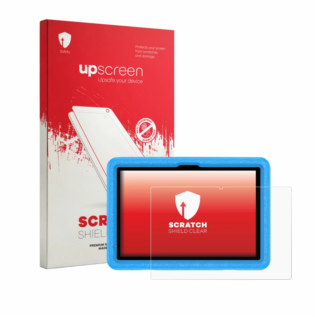 Front side of a product packaging with the brand logo upscreen. Next to it is the device Vasoun TAB11 L10 10.1