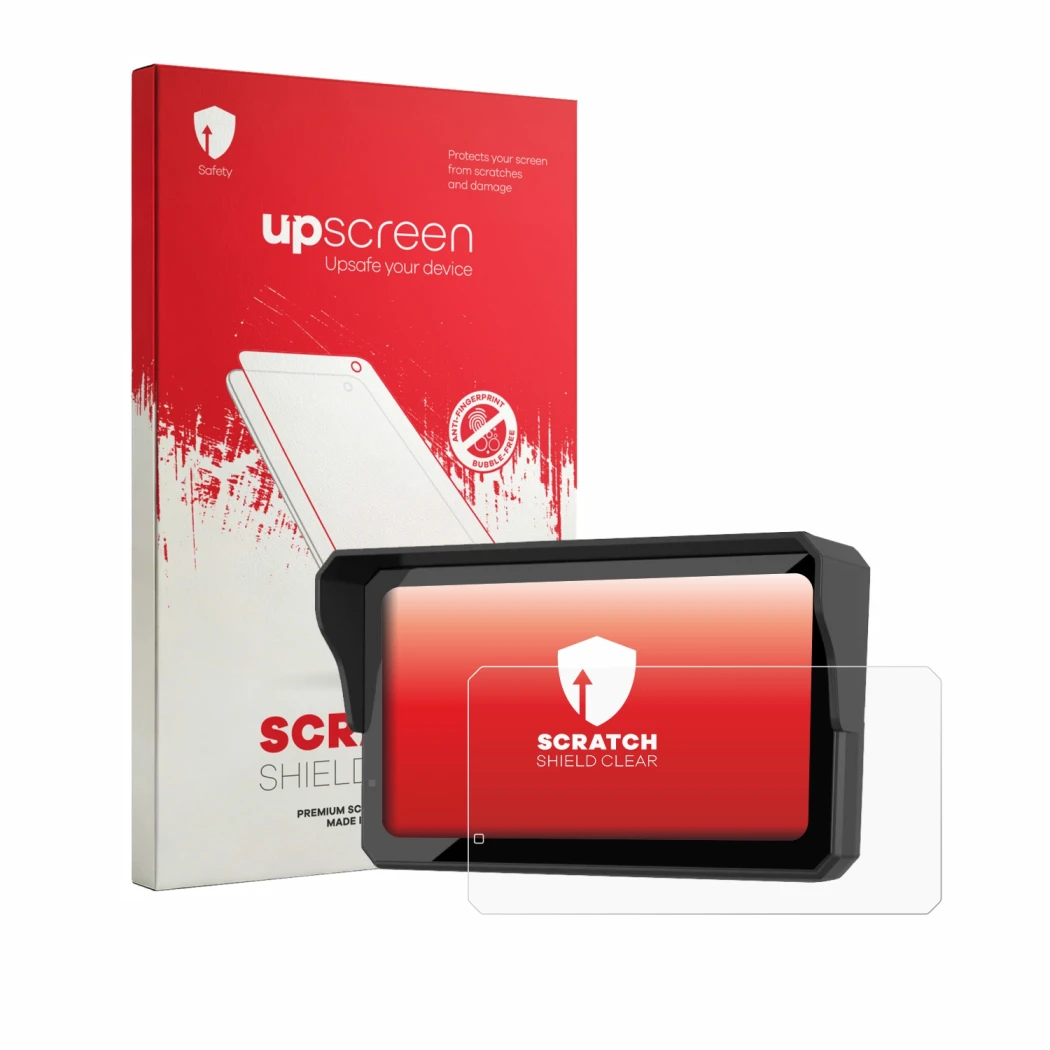 Front side of a product packaging with the brand logo upscreen. Next to it is the device Carpuride W602 Pro 6.25