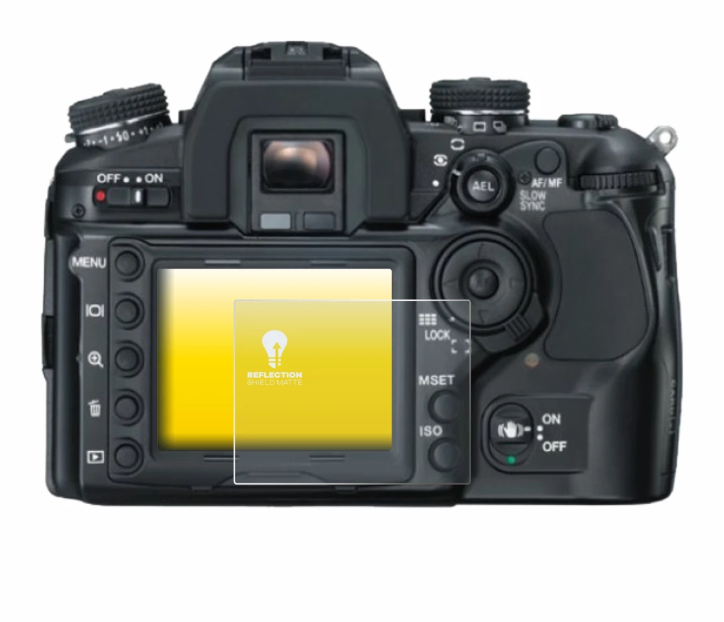 Image of the device Konica Minolta Dynax 7D with a wide variety of screen protectors.