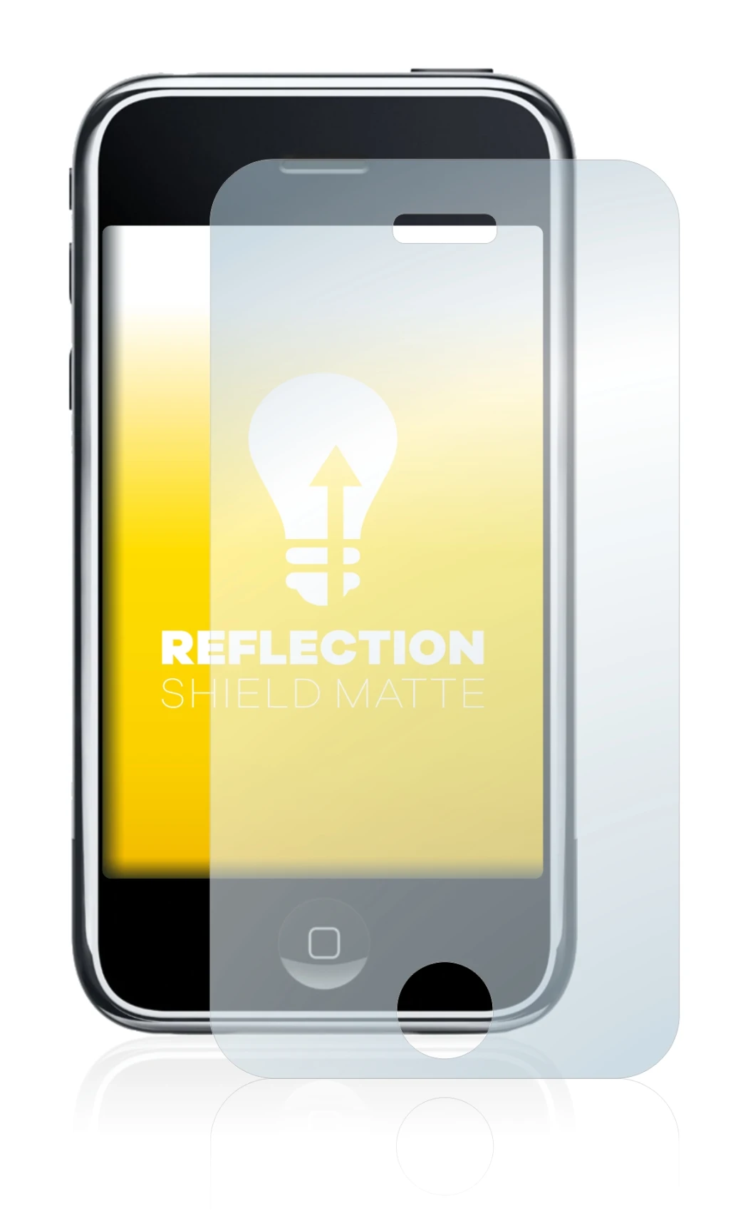 Image of the device Apple iPhone 3G with a wide variety of screen protectors.